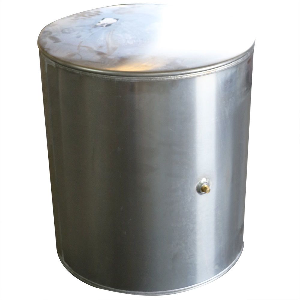 MPParts Terex 17273 24in Diameter Round 50 Gallon Aluminum Fuel Tank