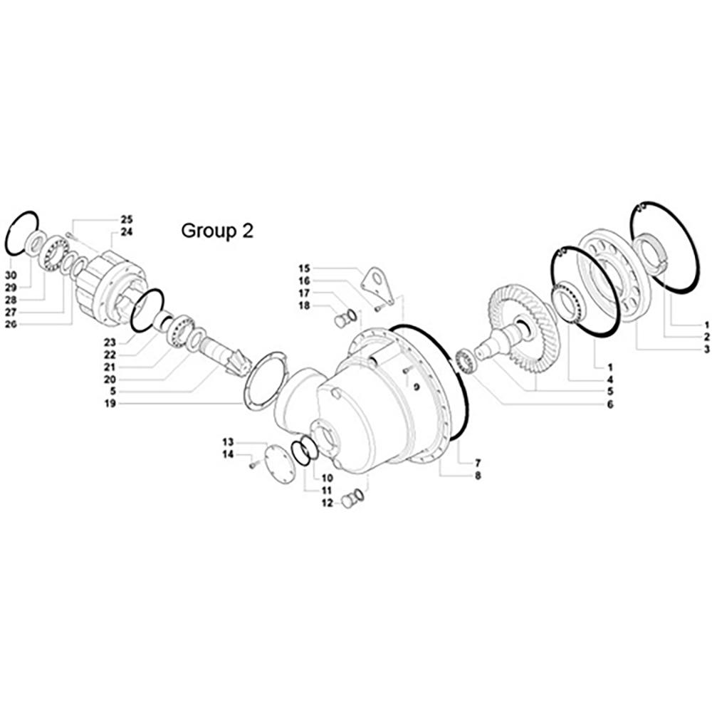 MPParts Bonfiglioli 580A1 Transmital Concrete Mixer Drum Drive