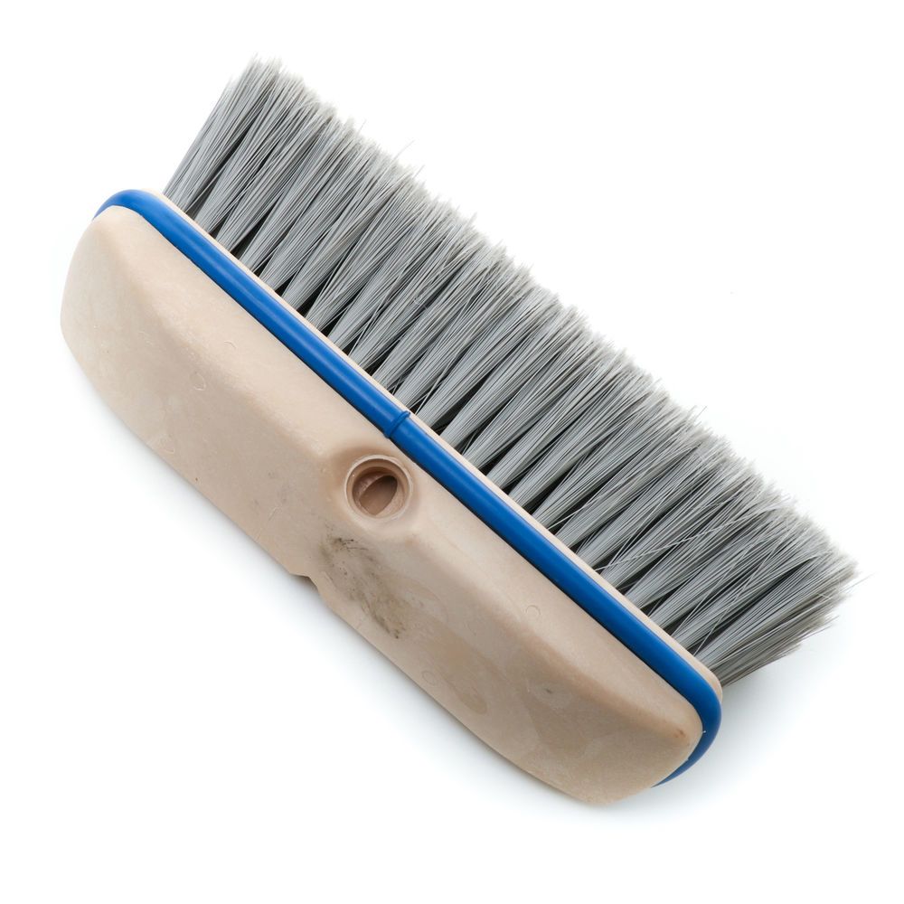 MPParts McNeilus 0002063 10in Grey Flagged Plastic Fountain Brush 2063