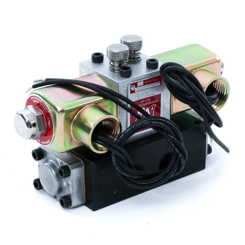 MPParts AAA SY3OL Electric Over Air Inching Valve 3/8 Double Solenoid