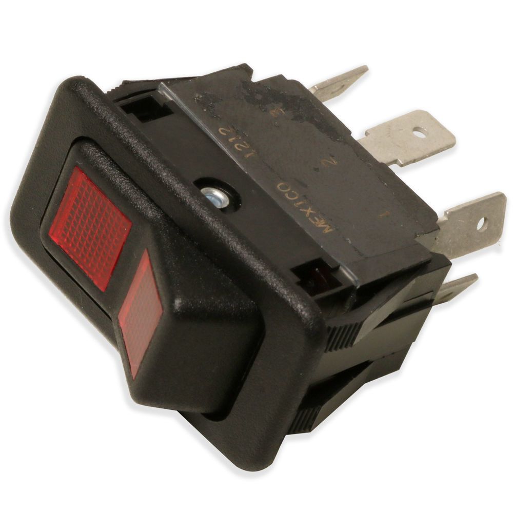 MPParts | McNeilus Rocker Rocker Switch - On Off with 2 Red Lens ...