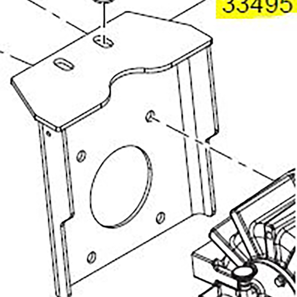 MPParts Terex 33495 Weldment,Transfer Case Mount,Cushman Curbside