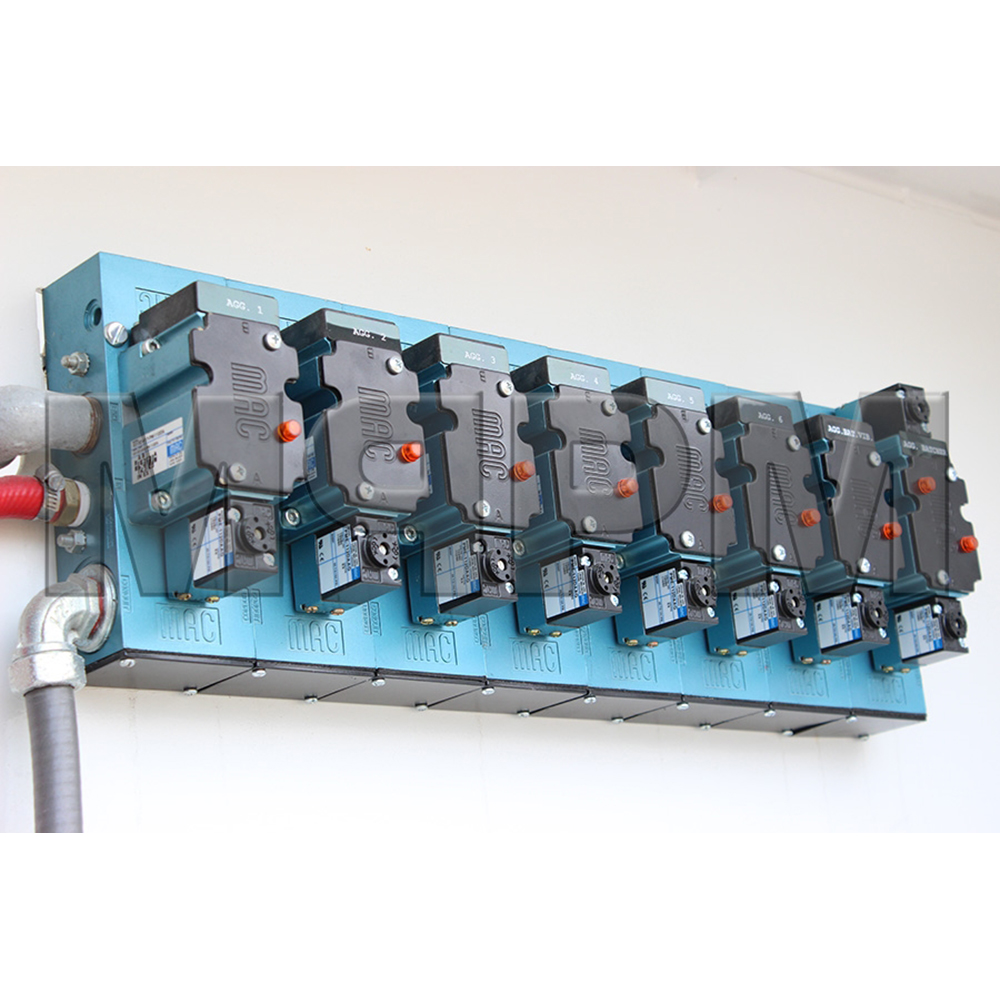 MPParts Mac 63 Series Valve Bank Stack Assembly with 7 Single
