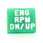 Oshkosh 2HB727 Rocker Switch Green Lens Applique-Engine RPM