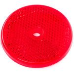 Oshkosh 3247687 Red Reflector - 2in Round Center Hole Mount