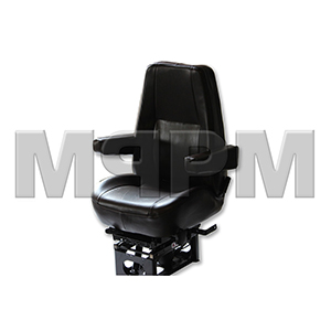 Oshkosh 2KK442 Mid Back Brown Vinyl Seat with Dual Armrests Aftermarket Replacement