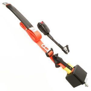 27299 Orange Driver Side Seat Belt With Shoulder Strap