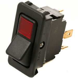 Beck 36313 Rocker Switch for Cooler Fan - On Off Red