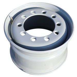 Accuride 28465PKWHT21 Steel Front Steer Axle Wheel - 22.5 x 13.00 Stud Piloted