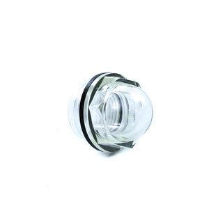 Clear Plastic Sight Glass Fitting For Radiator Surge Tanks And Hydraulic Oil Reservoirs