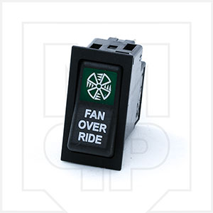 CVS Green 2 Position Rocker Switch 832-0206-004 - Fan Override