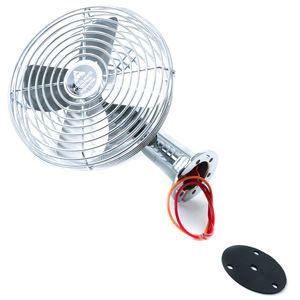 ACC Climate Control 182899061 12V Dash Fan with Chrome Base and Motor