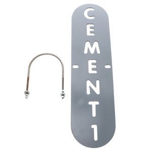 Coneco 0143623 Silo Cement 1 Metal Sign for Cement Fill Pipes