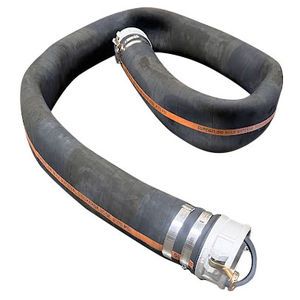 Fruehauf T763AA-4-10IMP 4in X 10ft Lay Flat Cement Tanker Load Hose Assembly