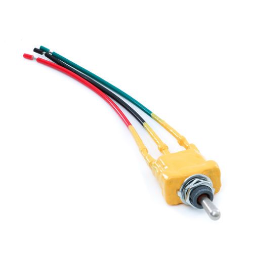 Continental 10801808 Control On/Off/On Momentary Yellow Dipped Toggle Switch with Pigtails | 10801808