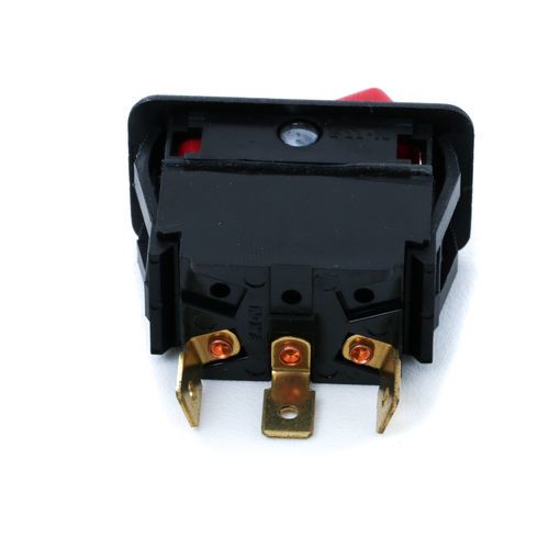 McNeilus 1145139 Red Rocker Switch Drum Start Stop with 3 Spade Terminals Aftermarket Replacement | 1145139