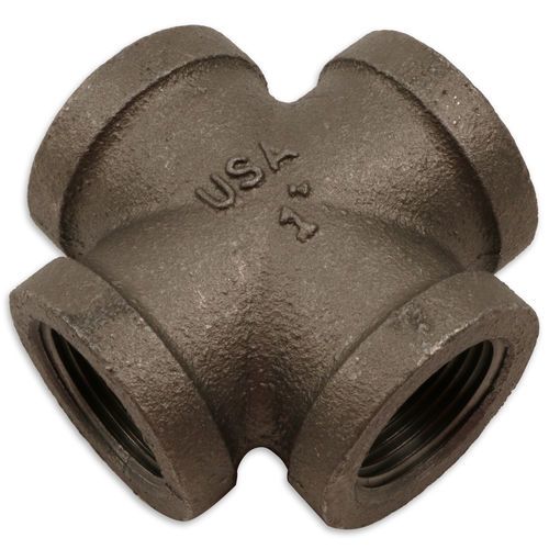 Terex 12123 1in FPT Black Pipe Cross Connector | 12123