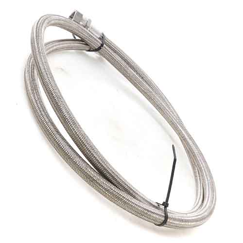 Freightliner 12488-96 Steel Braided Air Hose - 96 inch with #12 Female Swivels | 1248896