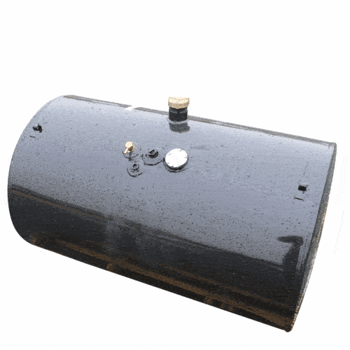 Terex 13939 70 Gallon 24 Inch Diameter Round Fuel Tank - Steel | 13939