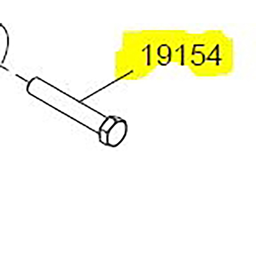 Terex 19154 .5in - 13 x 3in Grade 8 Hex Head Cap Screw Bolt | 19154
