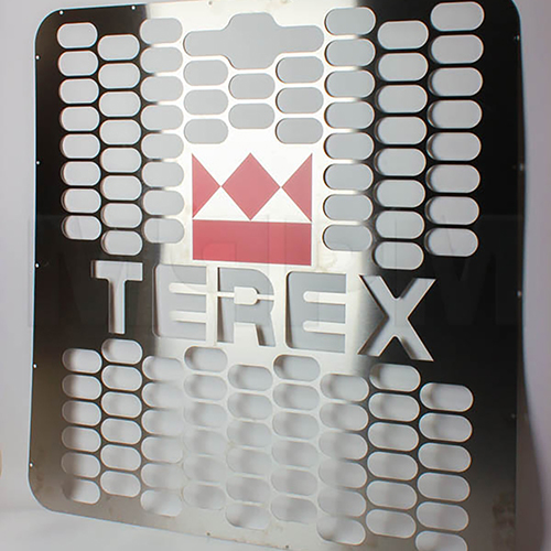 Terex 28320 Large Hood Grill With Terex Logo | 28320