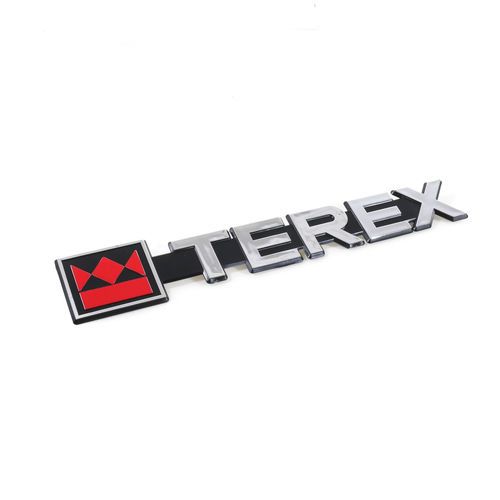 Terex Advance Emblem,Terex,Chrome On Black | 28501