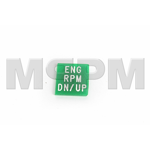 Oshkosh 2HB727 Rocker Switch Green Lens Applique-Engine RPM | 2HB727