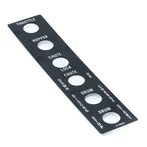 McNeilus 214652 Rear Remote Control 6 Function Faceplate | 0214652
