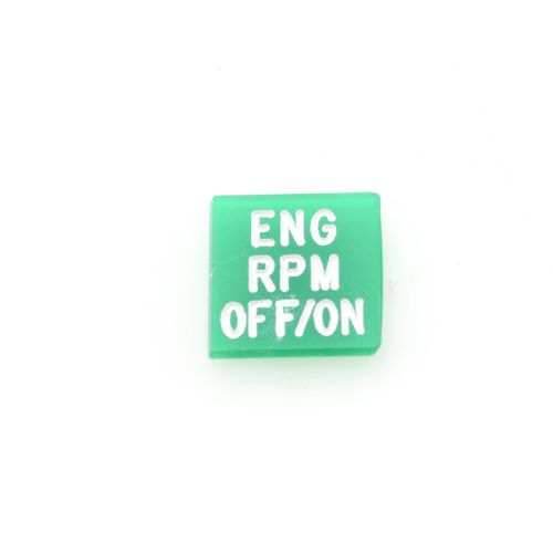 Oshkosh 2HB728 Rocker Switch Green Lens Applique-Engine RPM Off/On | 2HB728