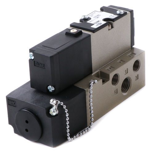 SMC Single Solenoid Electric Over Air Valve with Subbase - 3/8