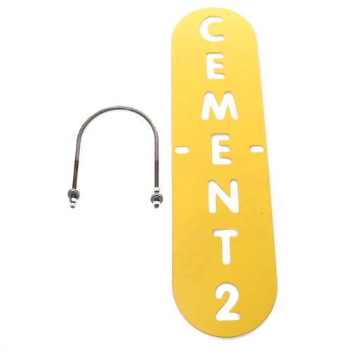 Con-E-Co 0143623-2 Silo Cement 2 Metal Sign for Cement Fill Pipes | 1436232