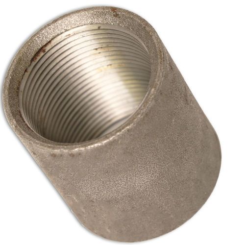 1-1/4in x 1-1/4in Threaded Carbon Steel Weld Straight Coupling for Bin Level Indicators | IBSCSTH