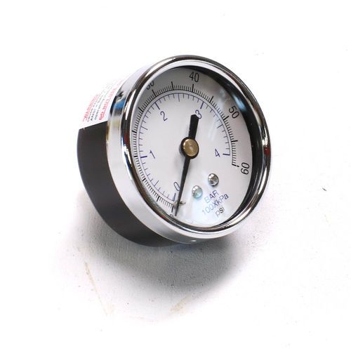 MPPARTS A1265E3 60 PSI Gauge with .25in Rear Mount | A1265E3