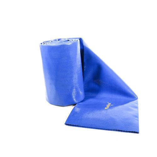 Con-E-Co 143626 6 Inch Concrete Batch Plant Water Discharge Hose - Vinyl Blue Lay Flat | 143626